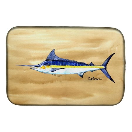 CAROLINES TREASURES Swordfish on Sandy Beach Dish Drying Mat 8754DDM